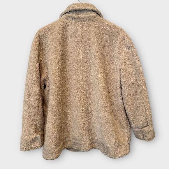 Something Navy Faux Shearling Teddy Jacket Size XL - Picture 4 of 9